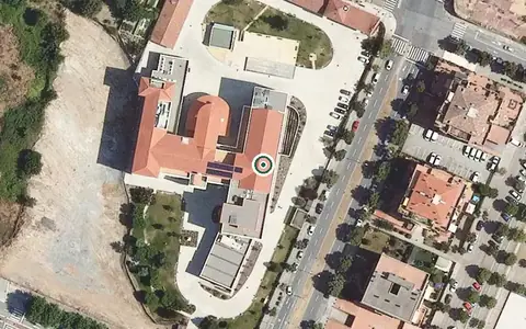 Vista aérea de la ubicación de Llar d'Avis de les Germanetes dels Pobres de Vic