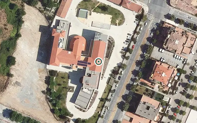 Vista aérea de la ubicación de Residència Assistida de les Germanetes dels Pobres de Vic