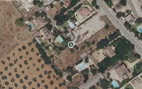 Vista aérea de la ubicación de Centro Residencial La Rosaleda