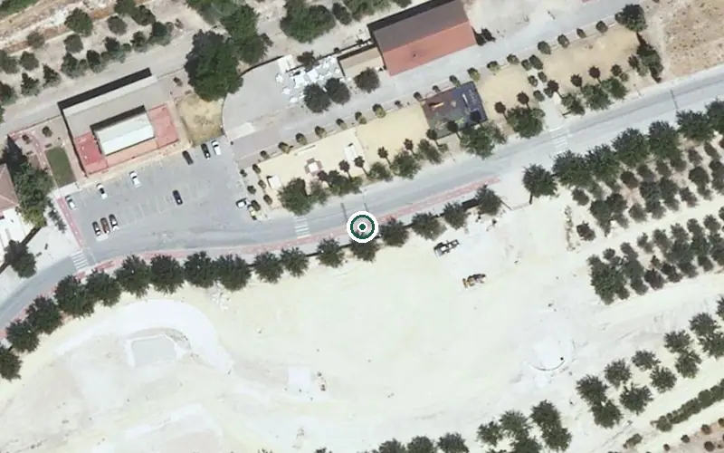 Vista aérea de la ubicación de Centro Residencial para Personas Mayores Aras de Lucena