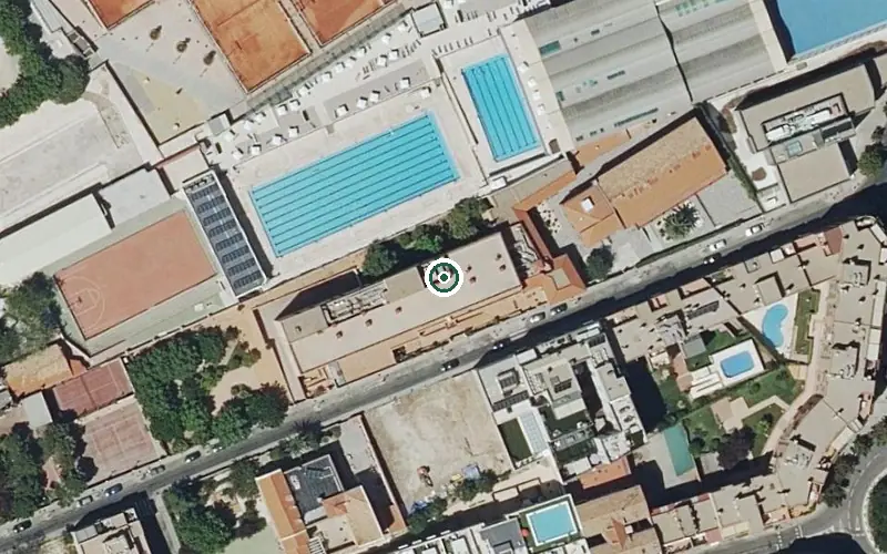 Vista aérea de la ubicación de Residencia La Guindalera