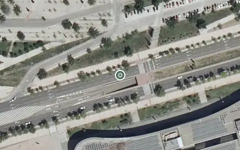 Vista aérea de la ubicación de Residencia de Personas Mayores Vitalia Expo