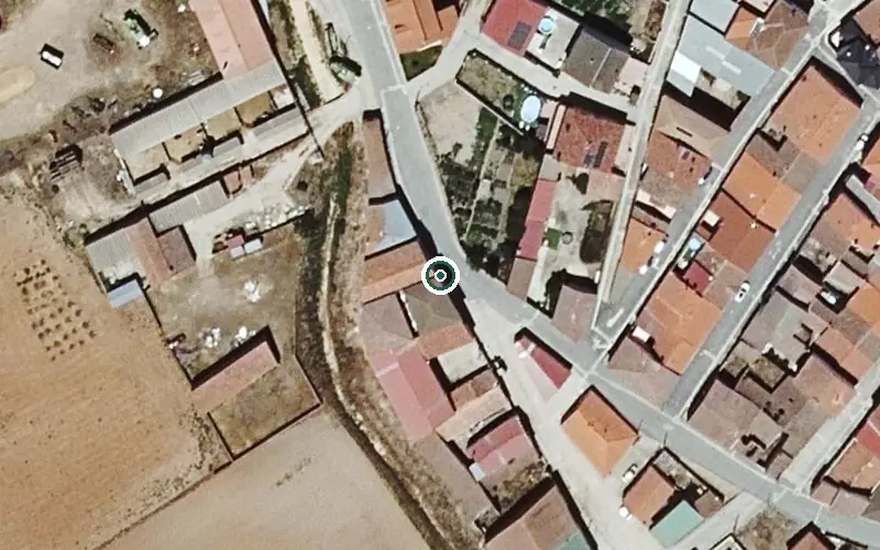 Vista aérea de la ubicación de Vivienda de Mayores Nuestra Señora de Navales