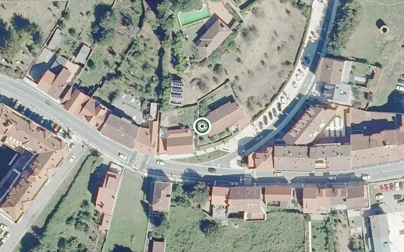 Vista aérea de la ubicación de Vivenda Comunitaria Diacopevi