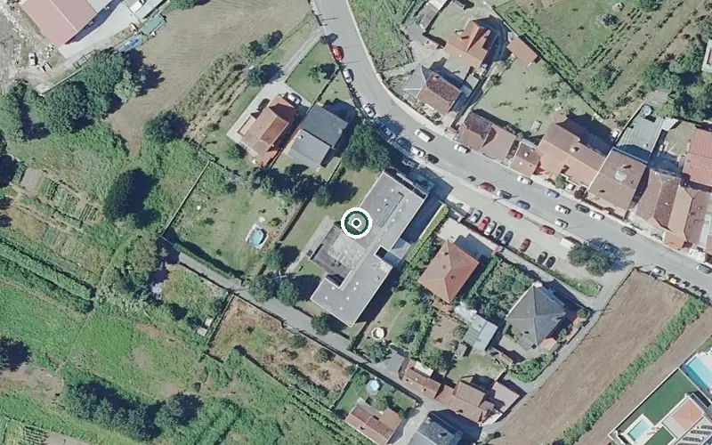 Vista aérea de la ubicación de Residencia de Maiores Cesantes - Redondela