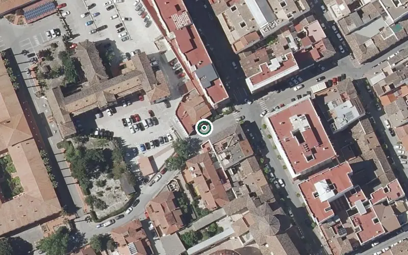 Vista aérea de la ubicación de Residencia de Personas Mayores Hermanitas de los Pobres