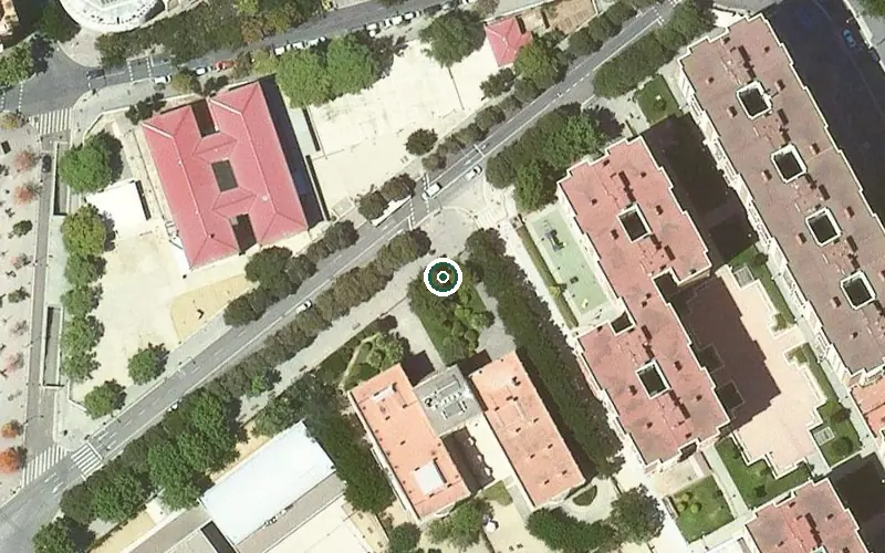 Vista aérea de la ubicación de Prytanis Residencial