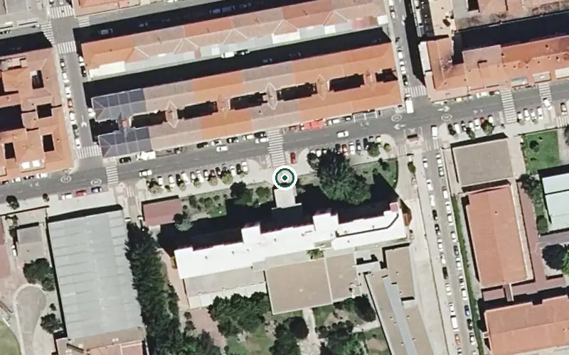 Vista aérea de la ubicación de Residencia de Personas Mayores de Zamora
