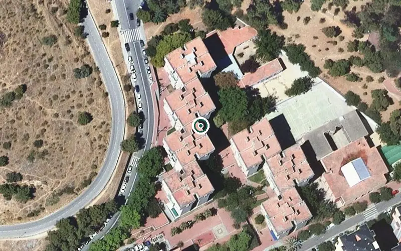 Vista aérea de la ubicación de Apartaments Pau Casals