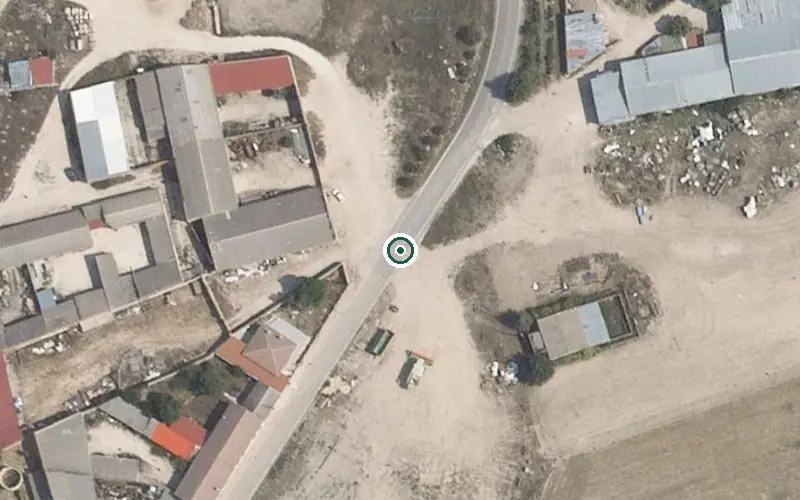 Vista aérea de la ubicación de Centro de Día Virgen del Olmar
