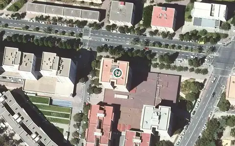 Vista aérea de la ubicación de Residència Parc Central