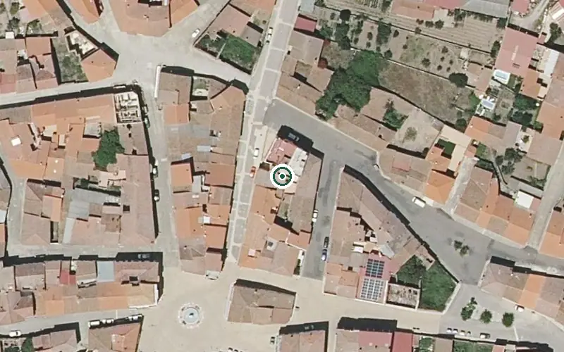 Vista aérea de la ubicación de Residencia Municipal de Mayores Lumbrales