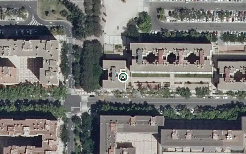 Vista aérea de la ubicación de Residencia Marbore