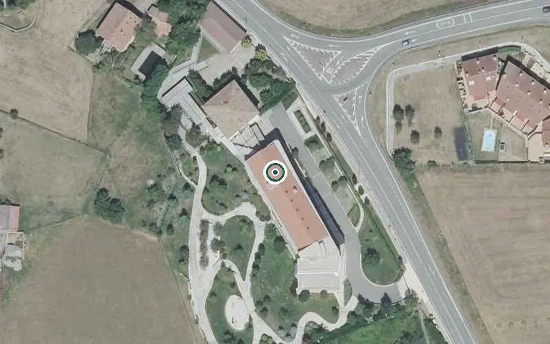 Vista aérea de la ubicación de Residencia Alday