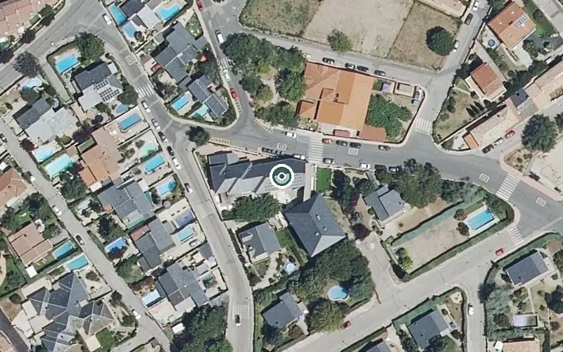 Vista aérea de la ubicación de Residencia Perpetuo Socorro (Municipal)