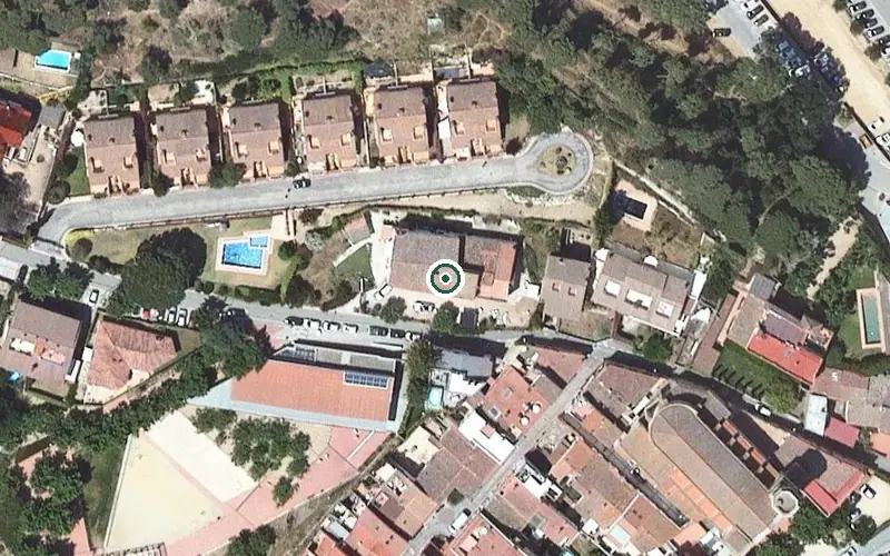 Vista aérea de la ubicación de Residencia Loval