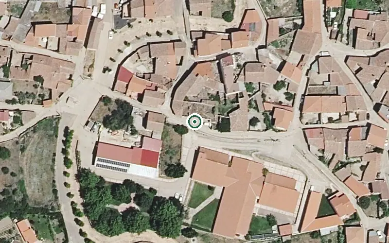 Vista aérea de la ubicación de Unidad de Estancias Diurnas de Almaraz de Duero
