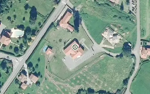 Vista aérea de la ubicación de Geriátrico Argüelles