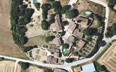 Vista aérea de la ubicación de Residència els Cirerers