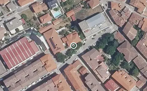 Vista aérea de la ubicación de Patronato Residencia de Mayores de Hervás
