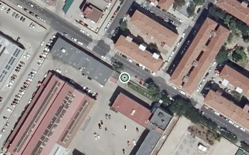 Vista aérea de la ubicación de Centro de Día Argualas
