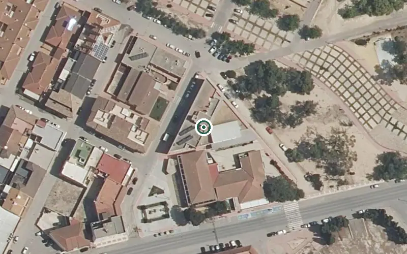 Vista aérea de la ubicación de C.e.d. 3ª Edad. Centro de Día