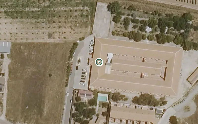 Vista aérea de la ubicación de Residencia de Mayores Montes de Toledo
