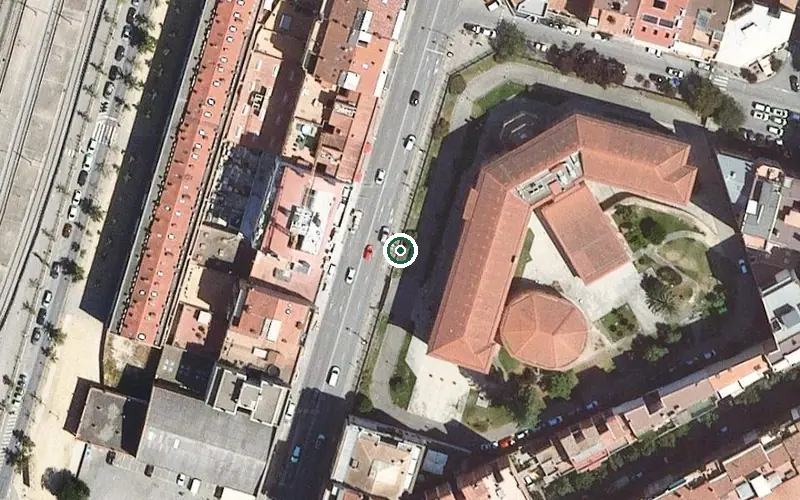 Vista aérea de la ubicación de Asilo de Ancianos Hermanitas de los Pobres Girona