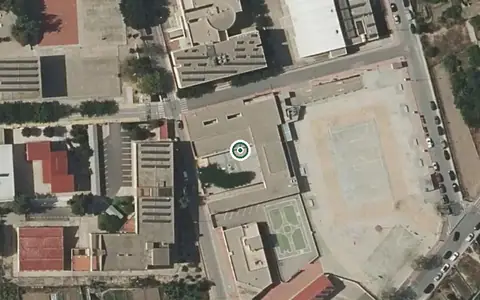 Vista aérea de la ubicación de Residencia de Ancianos Santa Teresa