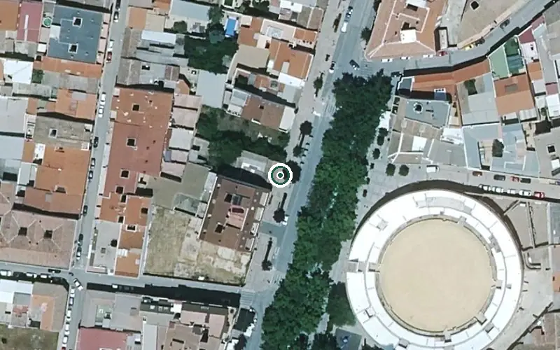Vista aérea de la ubicación de Residencia de Mayores San Víctor