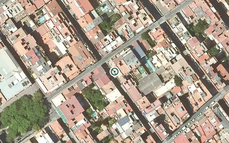 Vista aérea de la ubicación de Residencia Virgen de Lourdes