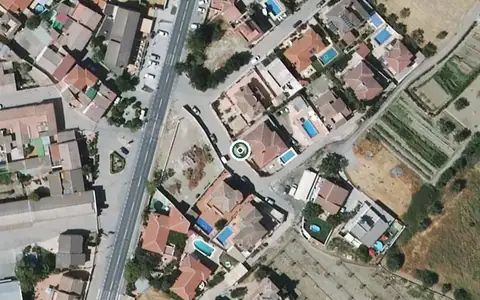 Vista aérea de la ubicación de Centro Residencial para Mayores Alhendín Teresa Montes