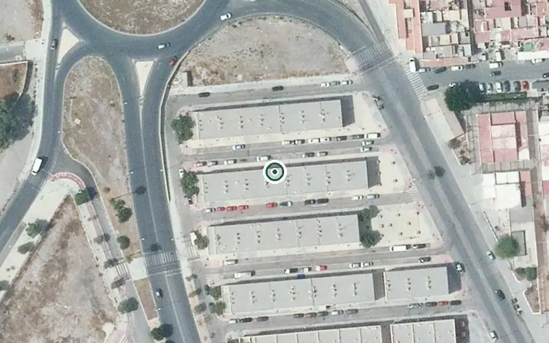 Vista aérea de la ubicación de Centro de Día para Personas Mayores de Intervención Temprana en Alzheimer
