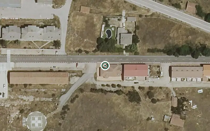 Vista aérea de la ubicación de Vivienda Municipal de Mayores
