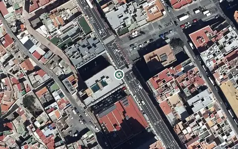 Vista aérea de la ubicación de Centro de Día Primero de Mayo- Asidma