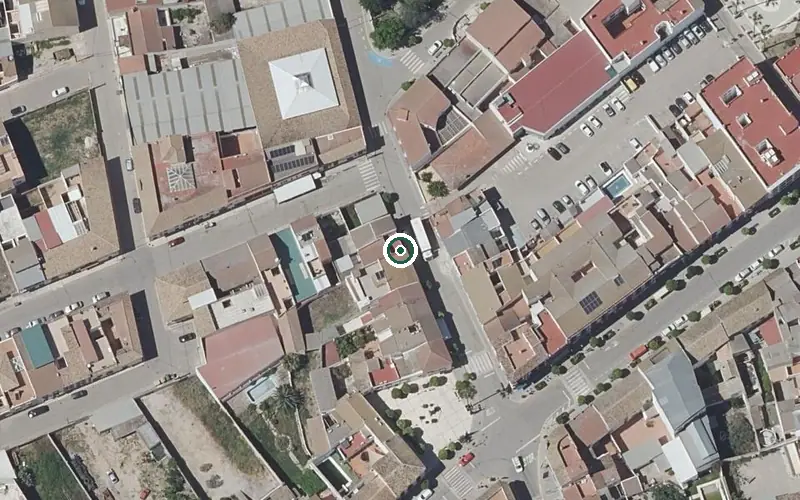 Vista aérea de la ubicación de Centro de Día para Mayores