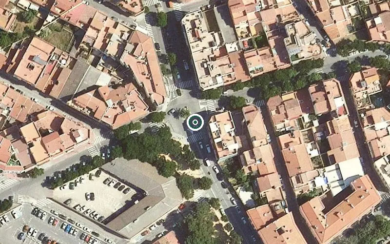 Vista aérea de la ubicación de Sant Feliu de Guíxols Gent Gran