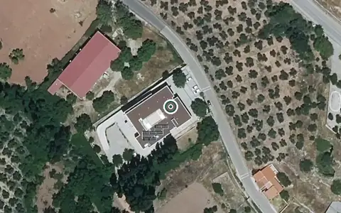 Vista aérea de la ubicación de Residencia de Mayores la Paz