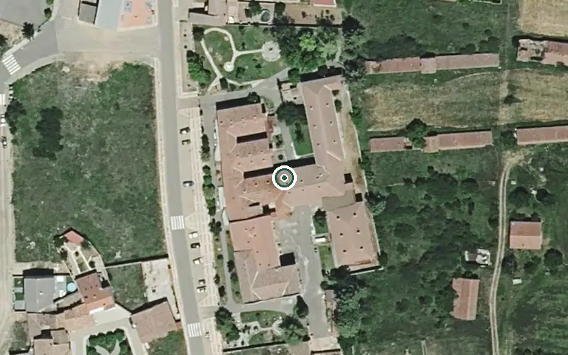 Vista aérea de la ubicación de Residencia de Personas Mayores Casado del Alisal