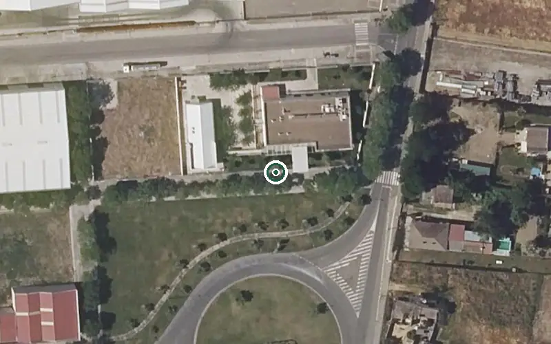 Vista aérea de la ubicación de Centro de Día San Isidro