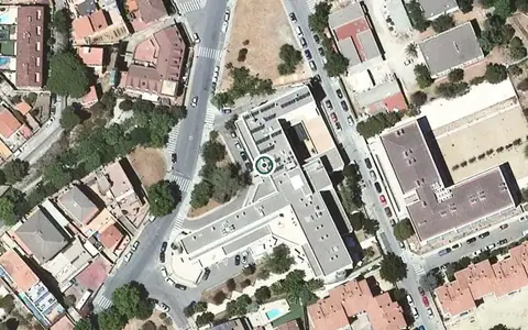 Vista aérea de la ubicación de Residència per a Gent Gran Santa Coloma de Gramenet
