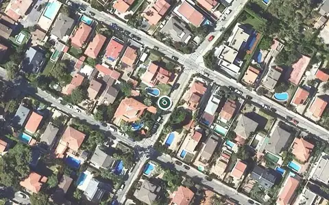 Vista aérea de la ubicación de Residència El Manantial