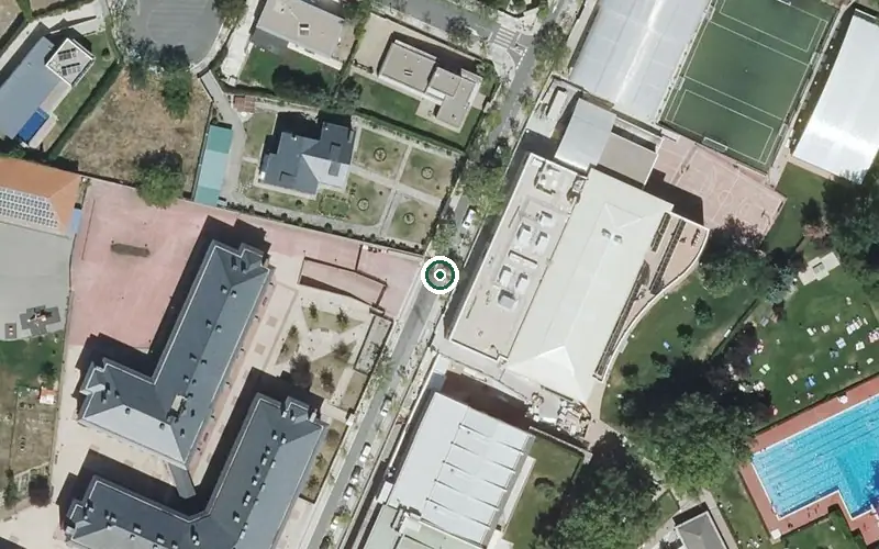 Vista aérea de la ubicación de Residencia Alto del Prado-Caser