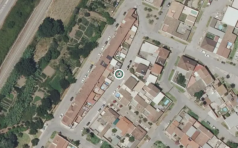Vista aérea de la ubicación de Centro de Día para Mayores