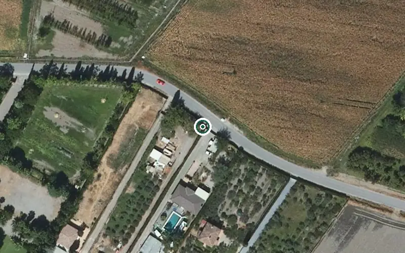 Vista aérea de la ubicación de Centro de Día para Mayores María Zayas