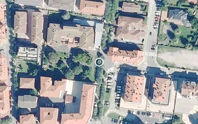 Vista aérea de la ubicación de Residencia Faustino Sobrino
