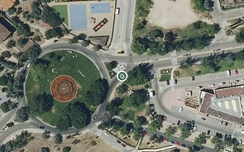 Vista aérea de la ubicación de Residencia Sanitas Las Rozas