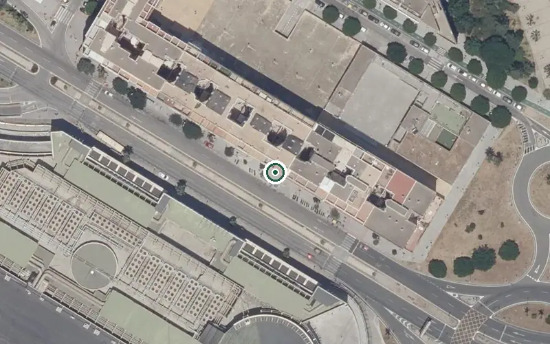 Vista aérea de la ubicación de Centro de Día para Mayores Santa Clara las Cortes