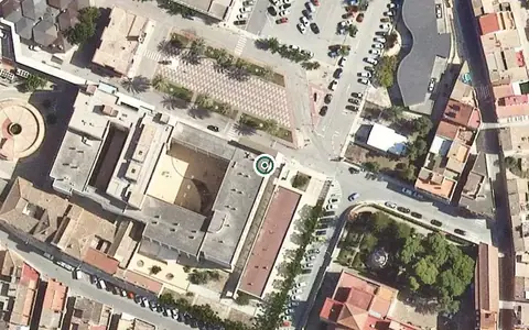 Vista aérea de la ubicación de Residència per a Gent Gran Hospital i Llars de la Santa Creu