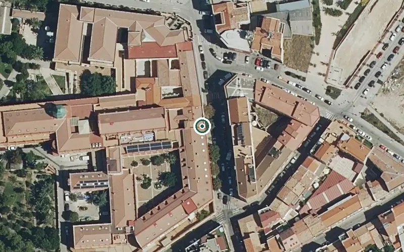 Vista aérea de la ubicación de Residencia Santa Teresa Jornet (Madrid)